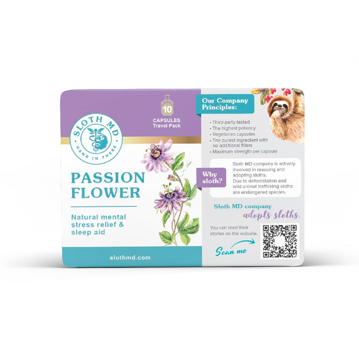 Passion Flower, 10-pack blister, 12pck/display - Sloth Medical - Image 6