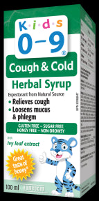Kids 0-9 Cough& Cold Herbal Syrup - Image 1