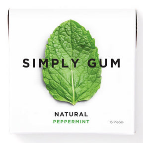 Peppermint Natural Chewing Gum - Image 1