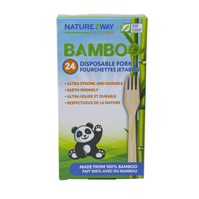 Bamboo Disposable Forks - Image 2