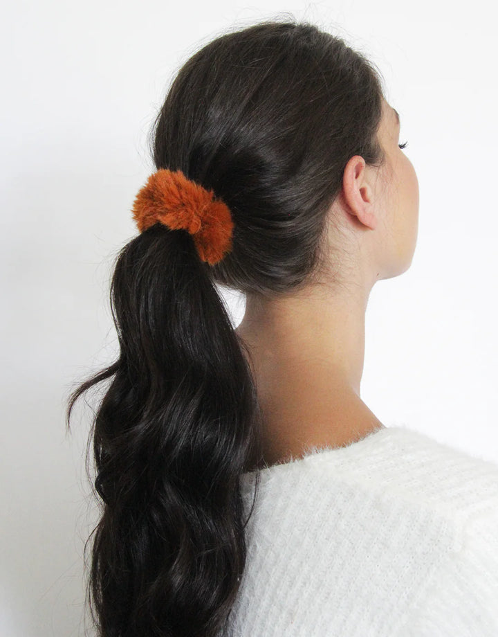 Faux Fur Scrunchie - All Spice - Image 4