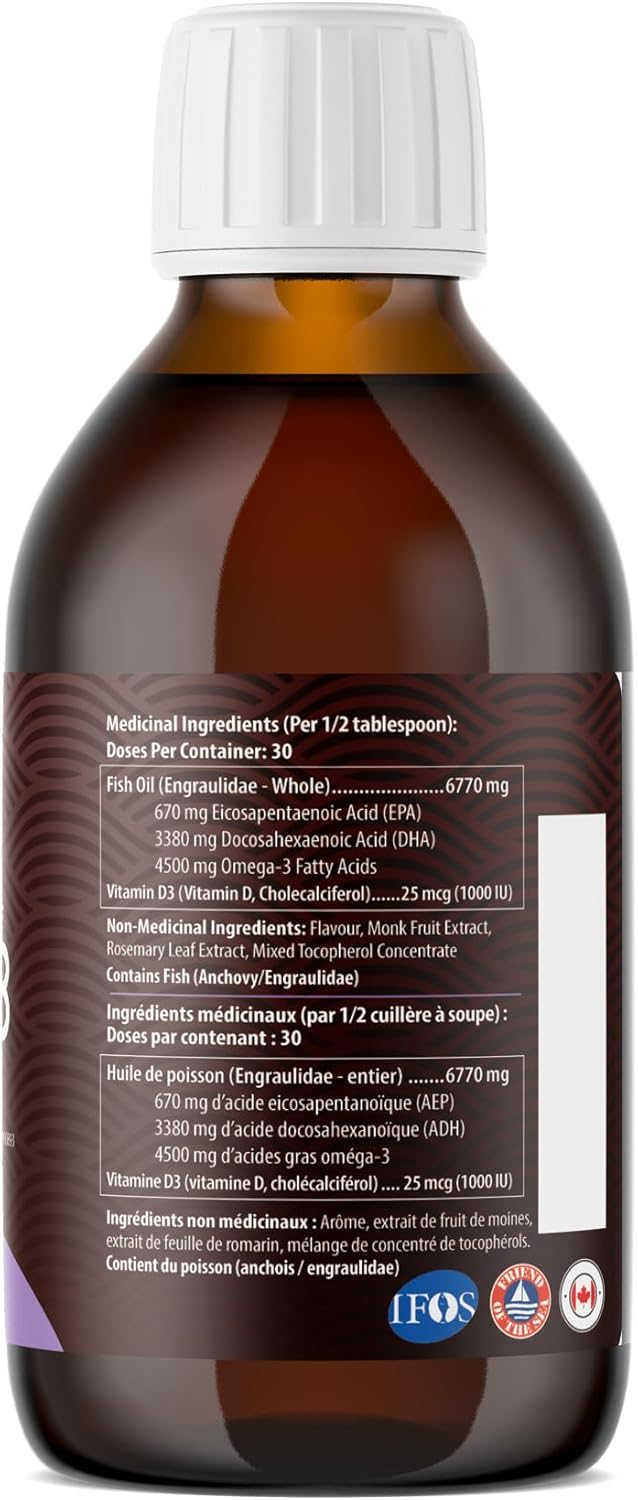 AquaOmega - High DHA 5x - Grape (225ml)
