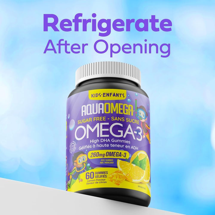 AquaOmega - High DHA Kids Gummies Lemon (60gmy)