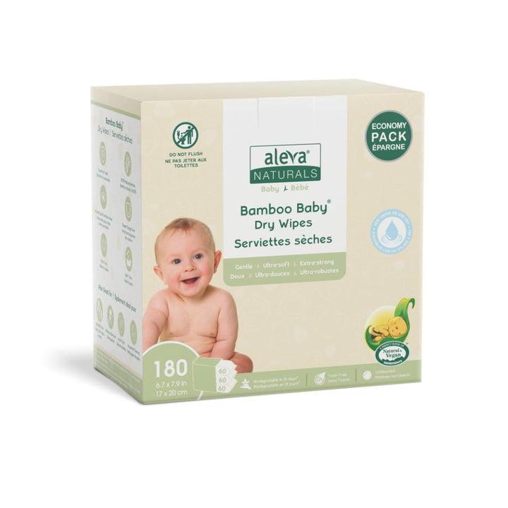 Bamboo Baby Dry Wipes Value Pack - Image 1