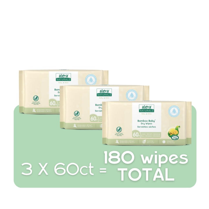 Bamboo Baby Dry Wipes Value Pack - Image 4
