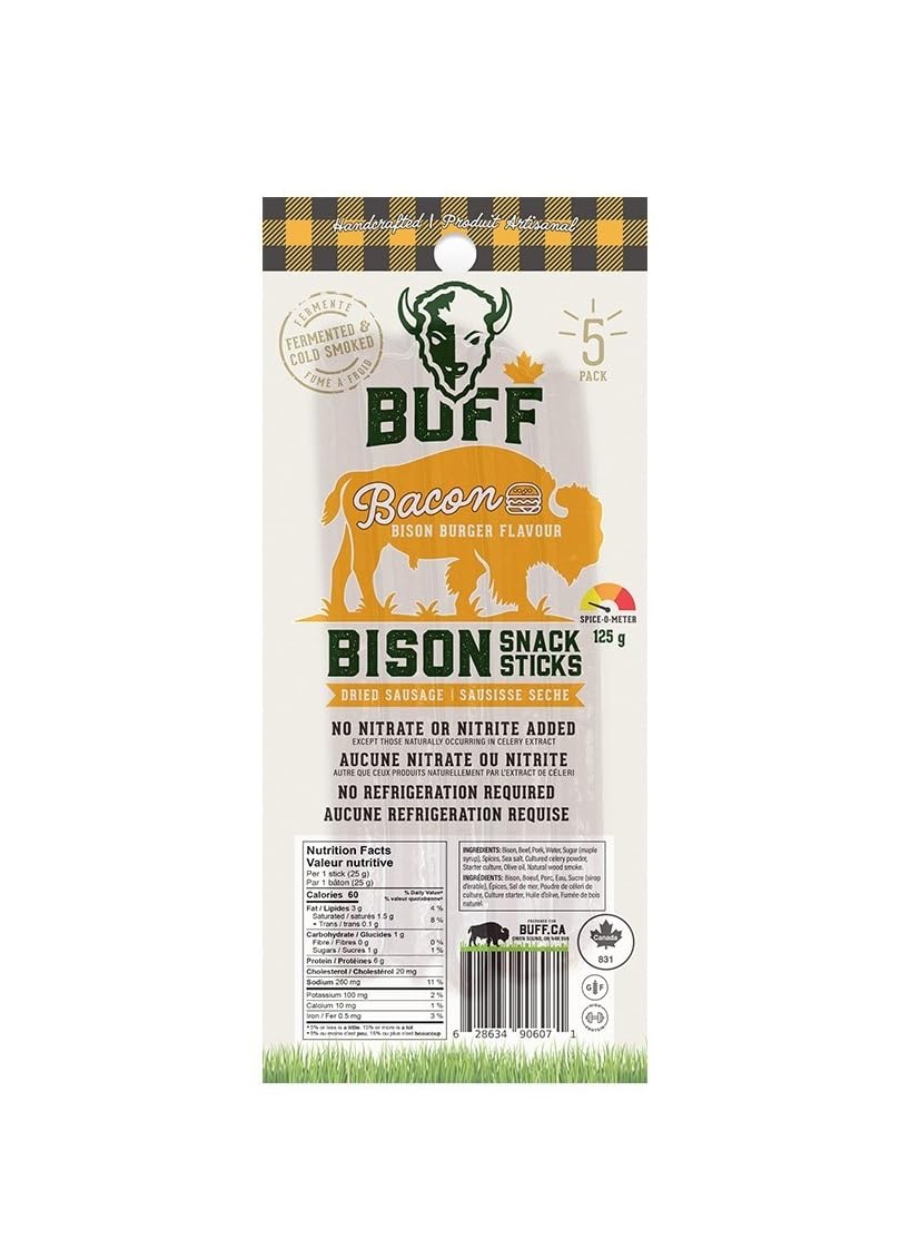 Bison Snack Stick - Bacon Burger - Image 3