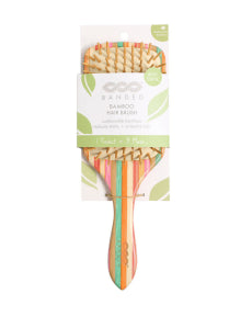 Striped Bamboo Hair Brush - Image 1