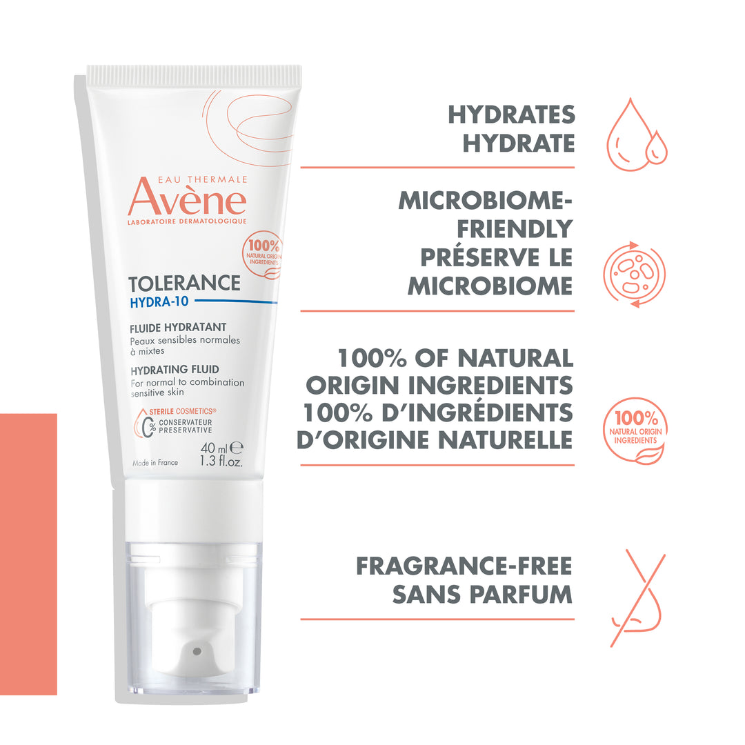 Avene Tolerance Hydra-10 Hydrating fluid, 40ml