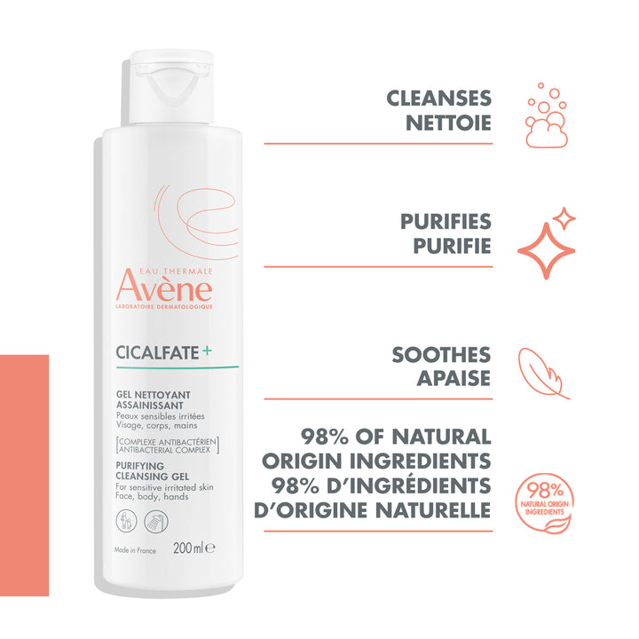 Avene Cicalfate+ Purifying cleansing gel, 200ml