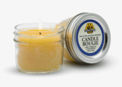8oz Mason Jar Beeswax Candle - Image 1