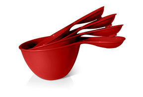 Dry measure cups - Red - Image 1
