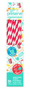 Compostables Straws Red - Image 2