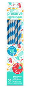 Compostables Straws Blue - Image 2