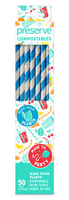Compostables Straws Blue - Image 3