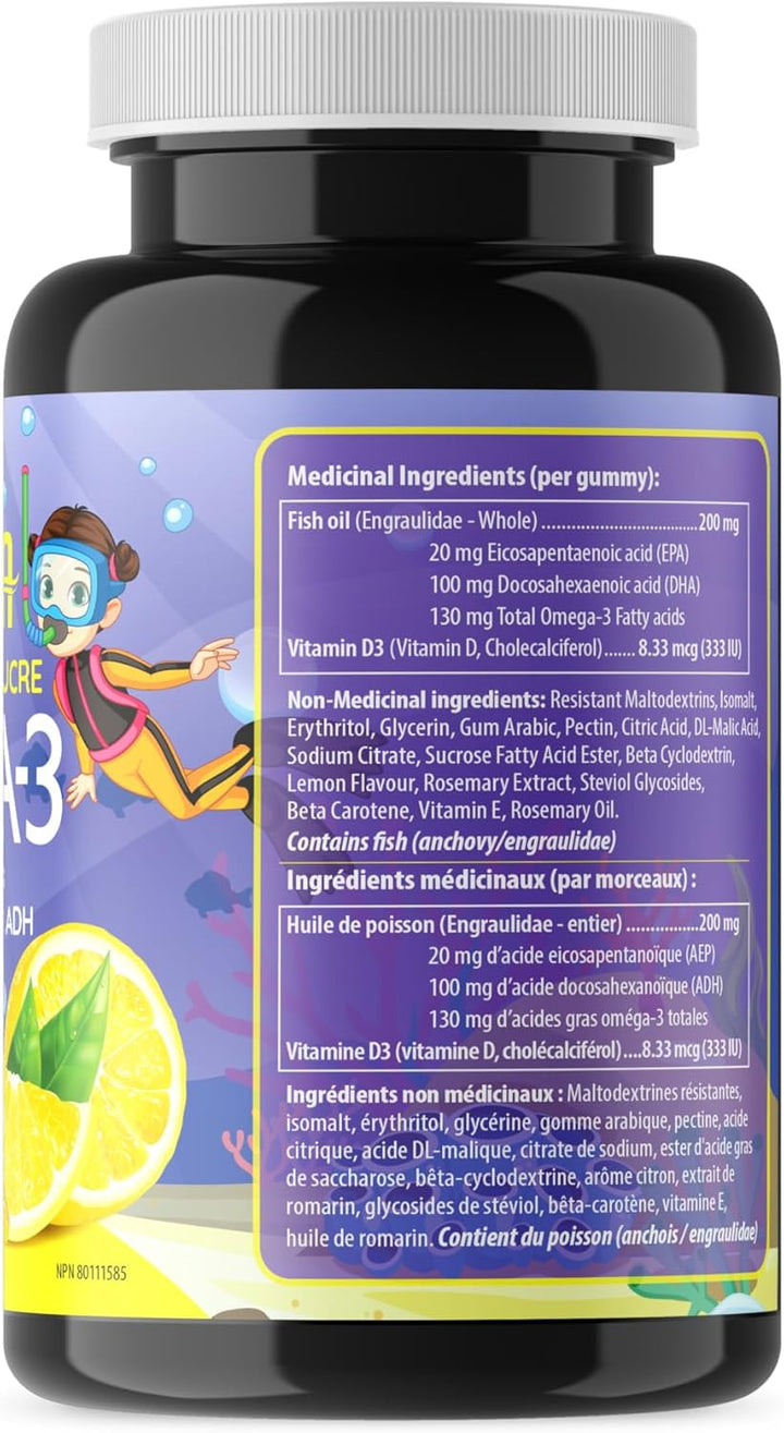 AquaOmega - High DHA Kids Gummies Lemon (60gmy)