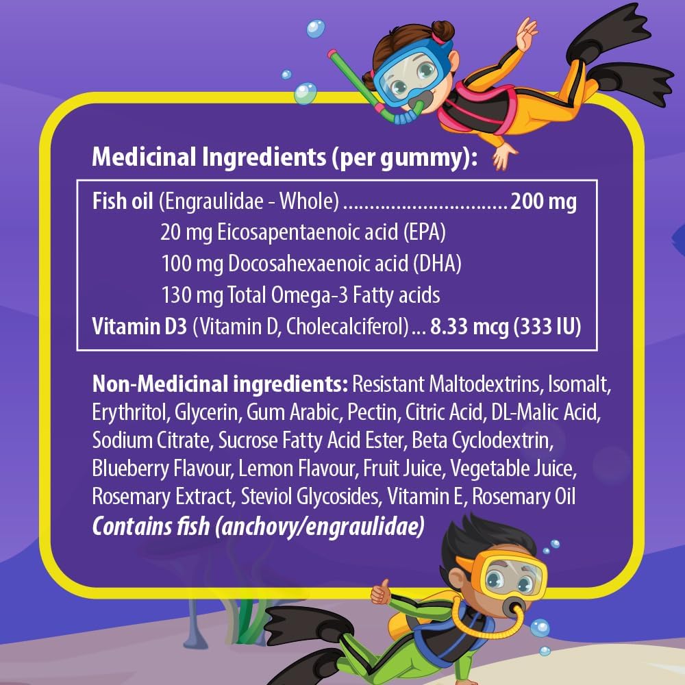 AquaOmega - High DHA Kids Gummies Lemon (60gmy)