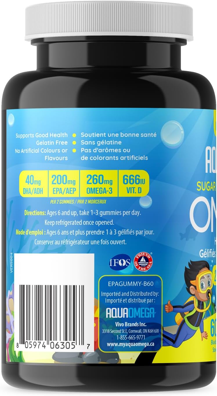 AquaOmega - High EPA Kids Gummies Orange (60gmy)