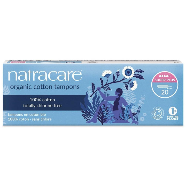 Organic Cotton Super Plus Tampons - Image 1
