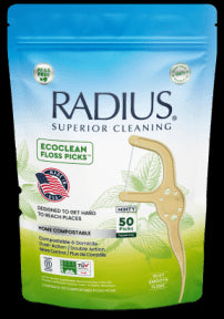 EcoClean Adult Floss Picks Mint - Image 1
