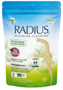 EcoClean Adult Floss Picks Mint - Image 4