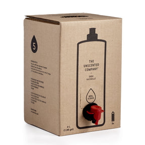 Unscented Dish Soap Refill Box 4L - Image 3