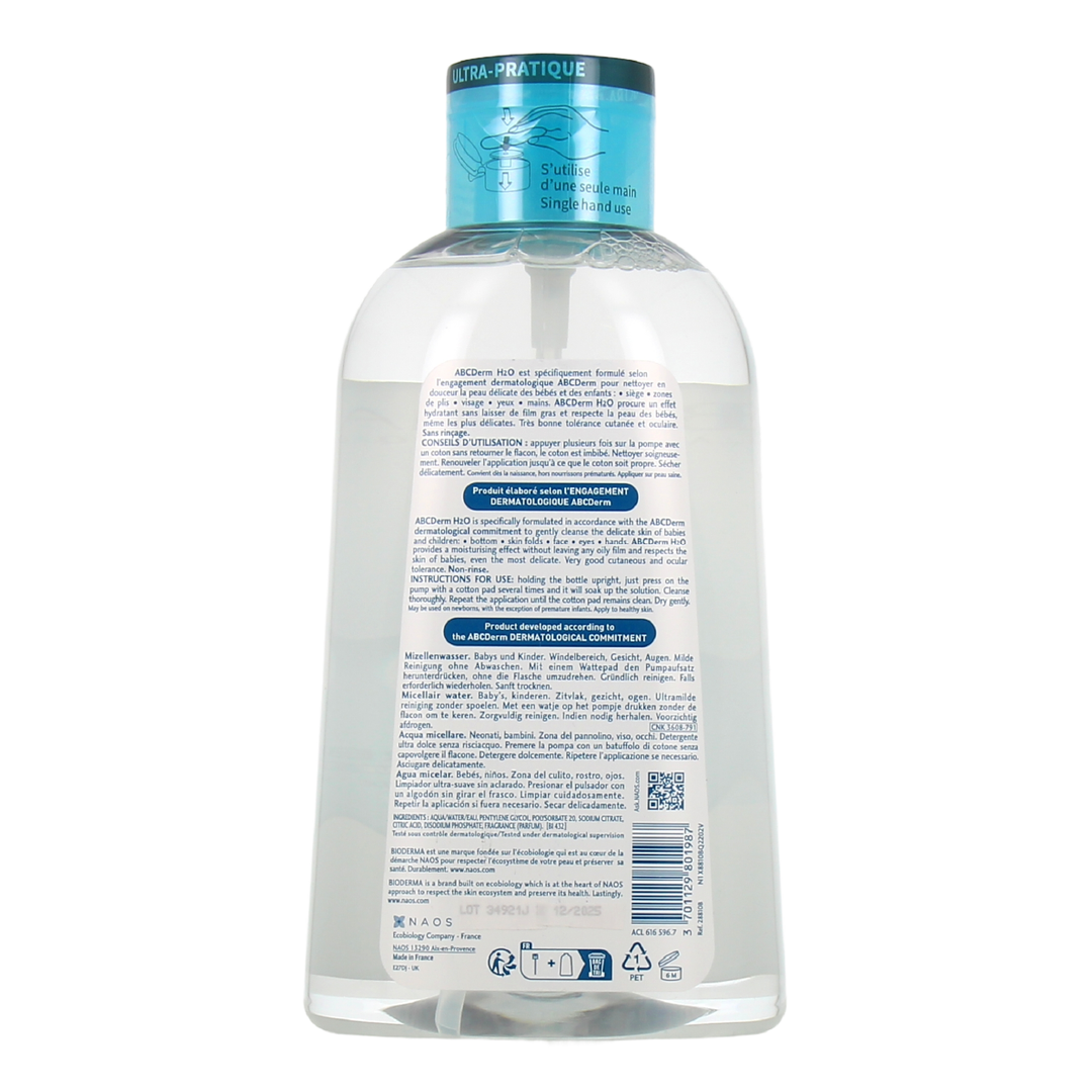 ABCDerm H2O Micellar water, 1000ml