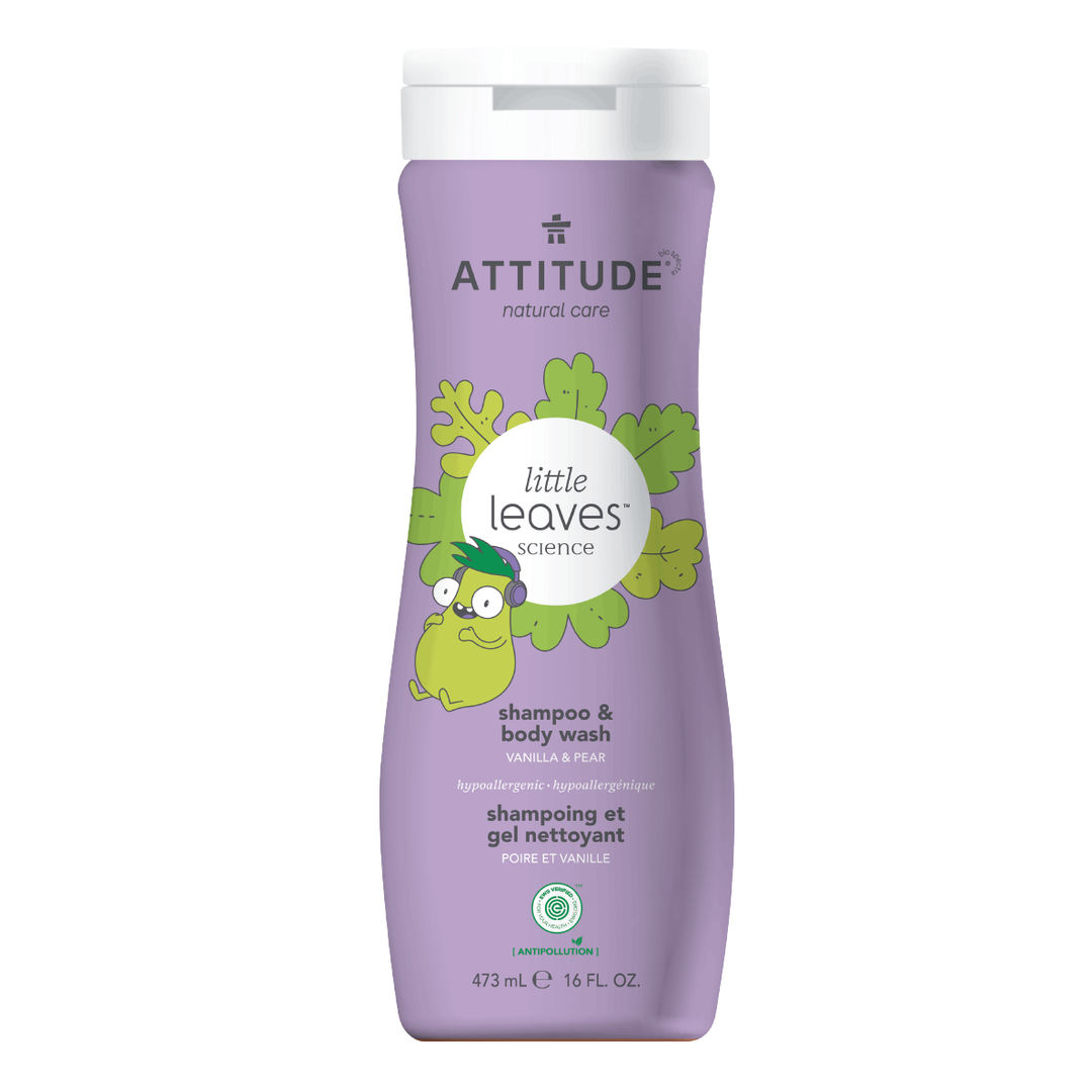 Attitude 2 in 1 Shampoo - Vanilla & Pear, 473ml