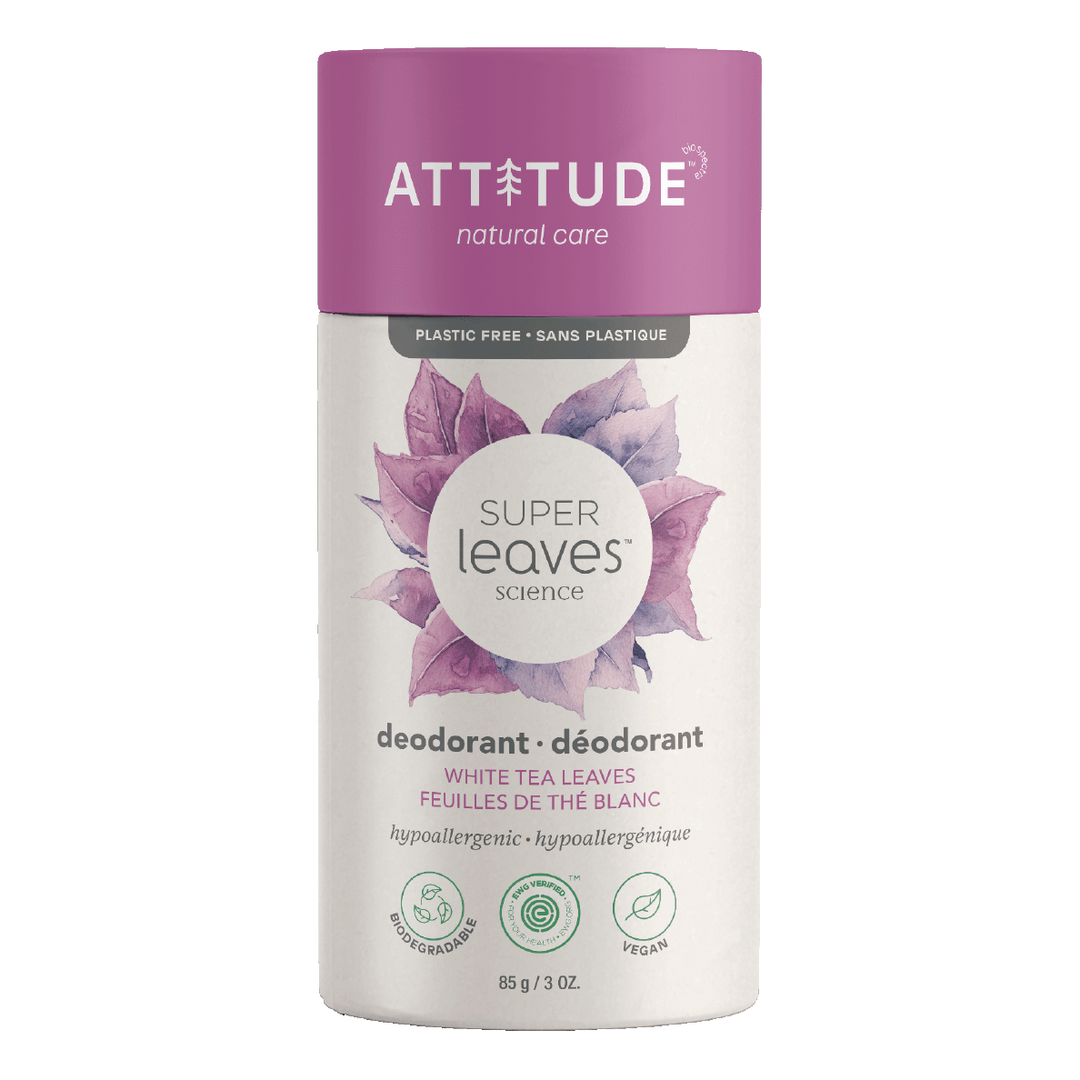 Attitude Deodorant - White Tea Leaves, 85g