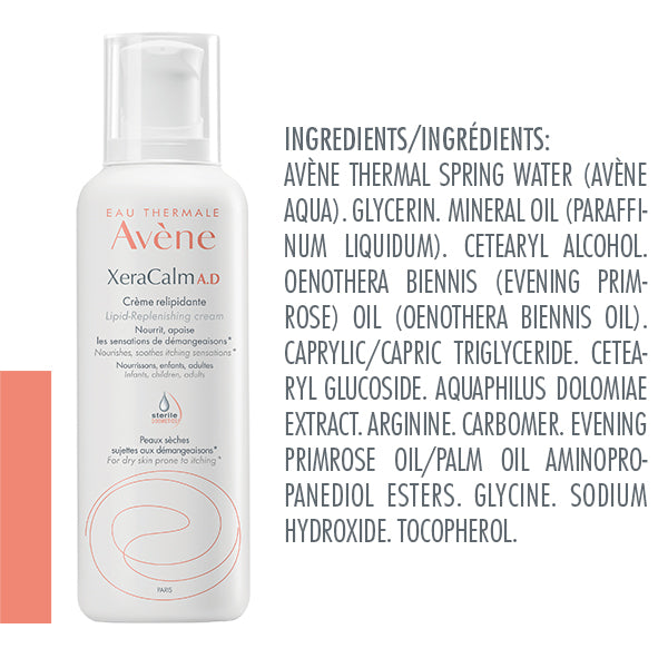 Avene XeraCalm A.D Lipid-Replenishing Cream, 400ml