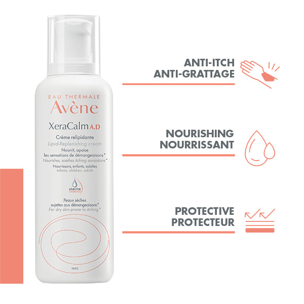 Avene XeraCalm A.D Lipid-Replenishing Cream, 400ml