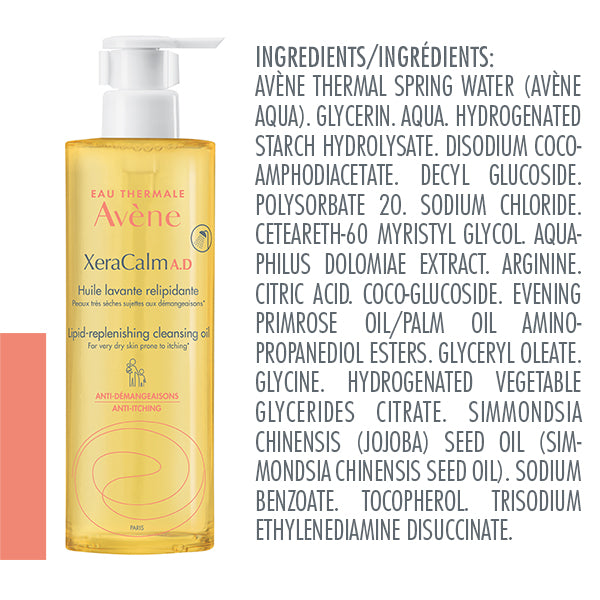 Avene XeraCalm A.D. Lipid-Replenishing Cleansing Oil, 400ml