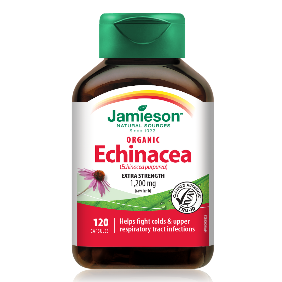 Jamieson Organic Echinacea (Echinacea purpurea) 1,200mg 120's
