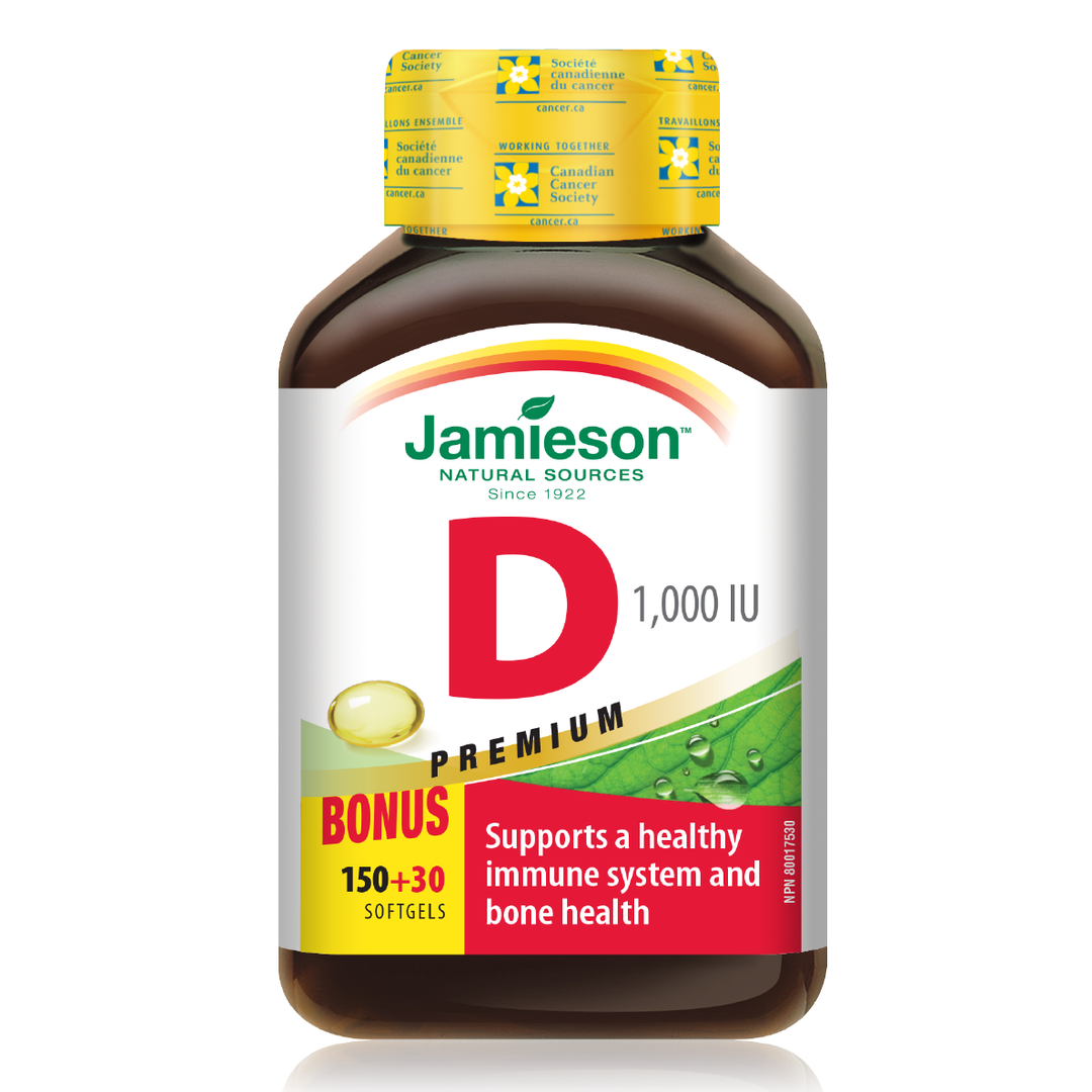Jamieson Vitamin D 1000IU 150's + 30's Free