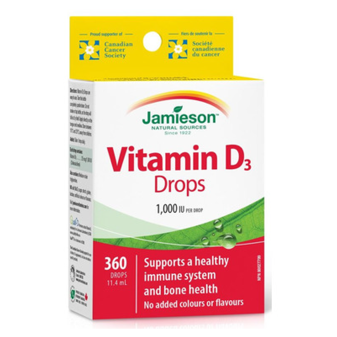 Jamieson Vitamin D Droplets 1,000IU 11.4ml