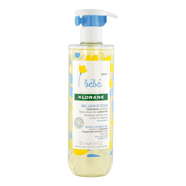 Klorane Gentle Cleansing Gel- Soothing Calendula, 500  ML