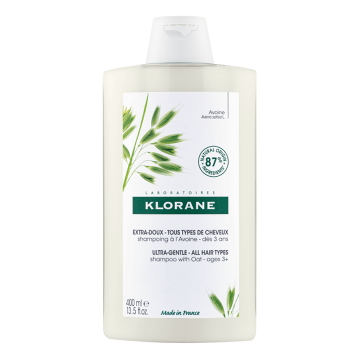 Klorane Ultra-Gentle - All Hair Types, Shampoo with Oat Milk, 400  ML