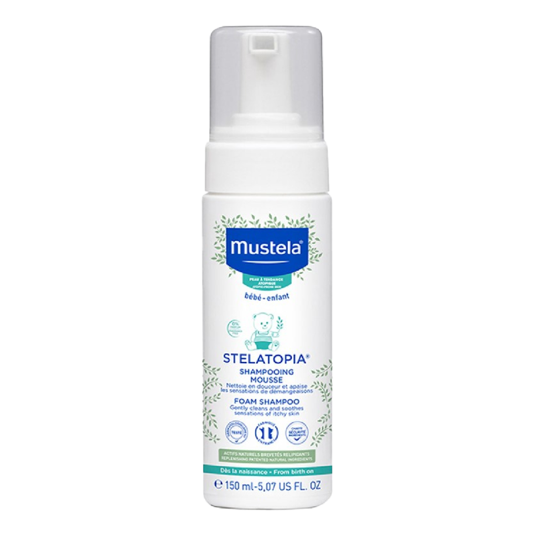 Mustela Stelatopia Foam Shampoo for Extremely Dry Skin (150ml)