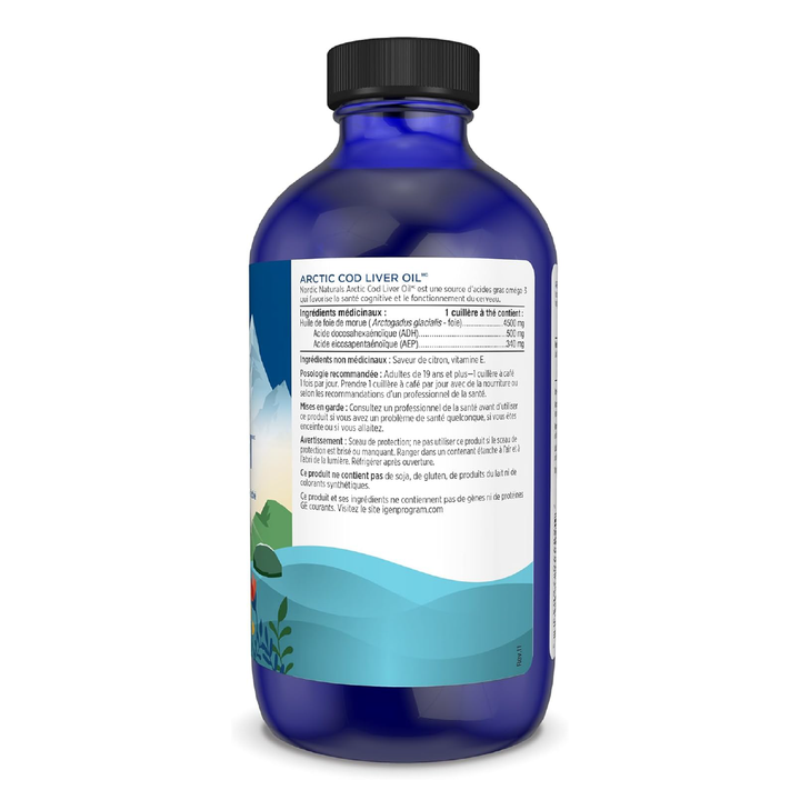 Nordic Naturals Arctic Cod Liver Oil - Lemon, 237 ml