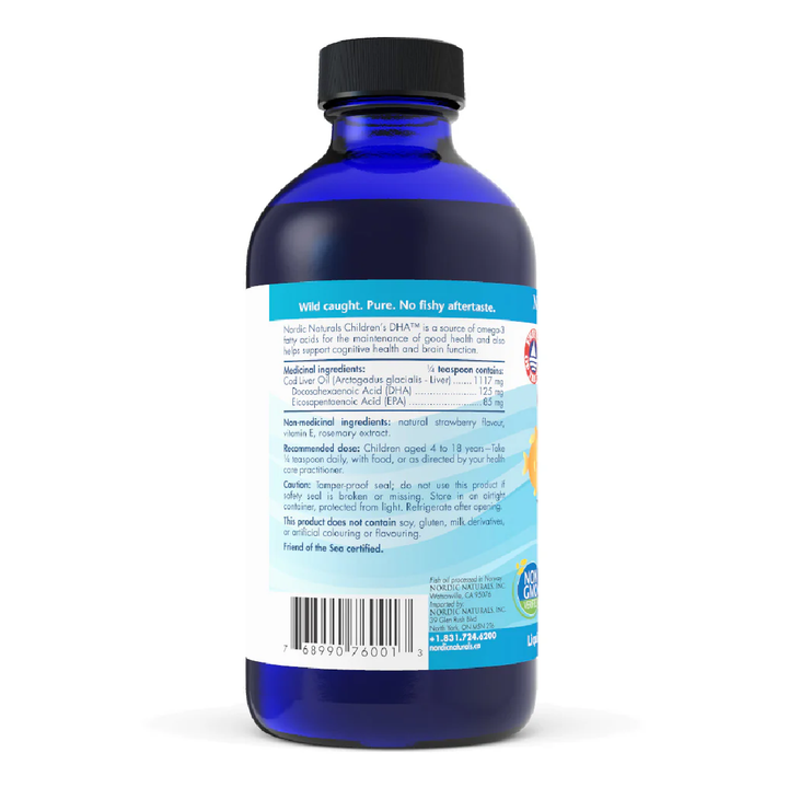 Nordic Naturals Children's DHA Liquid - Strawberry, 237 ml