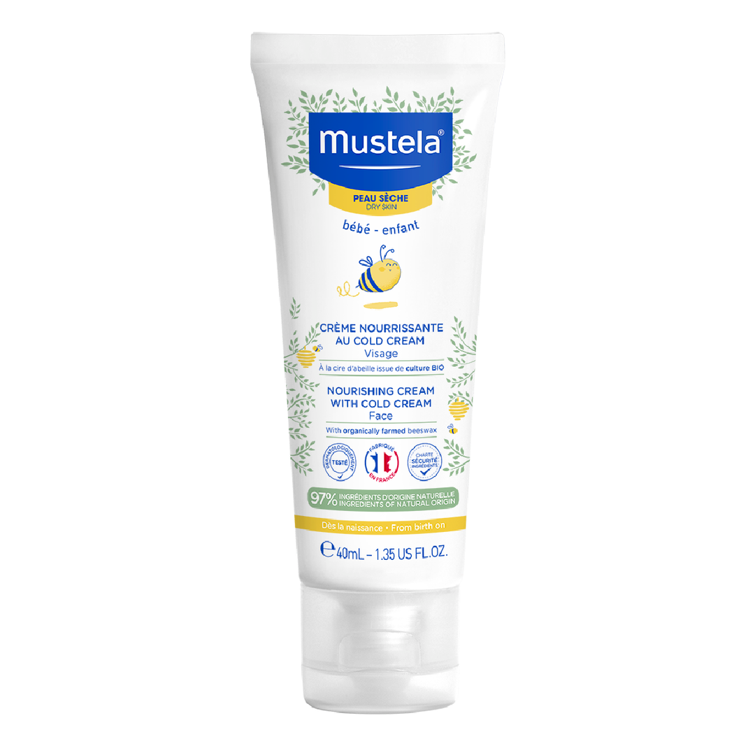 Mustela Nourishing Face Cream with Cold Cream and Organic Beeswax (40ml)