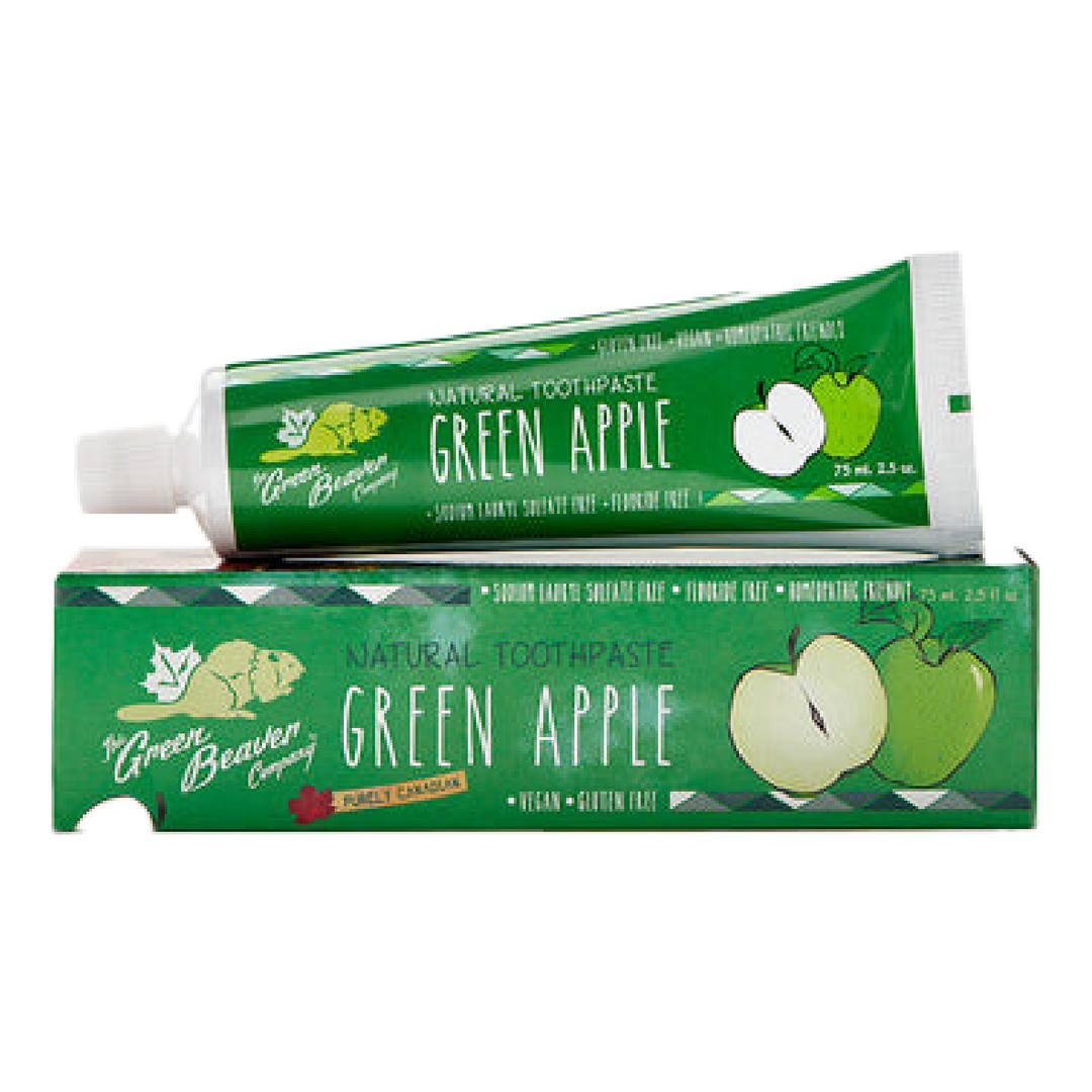 Green Beaver Green Apple Toothpaste- Fluoride Free