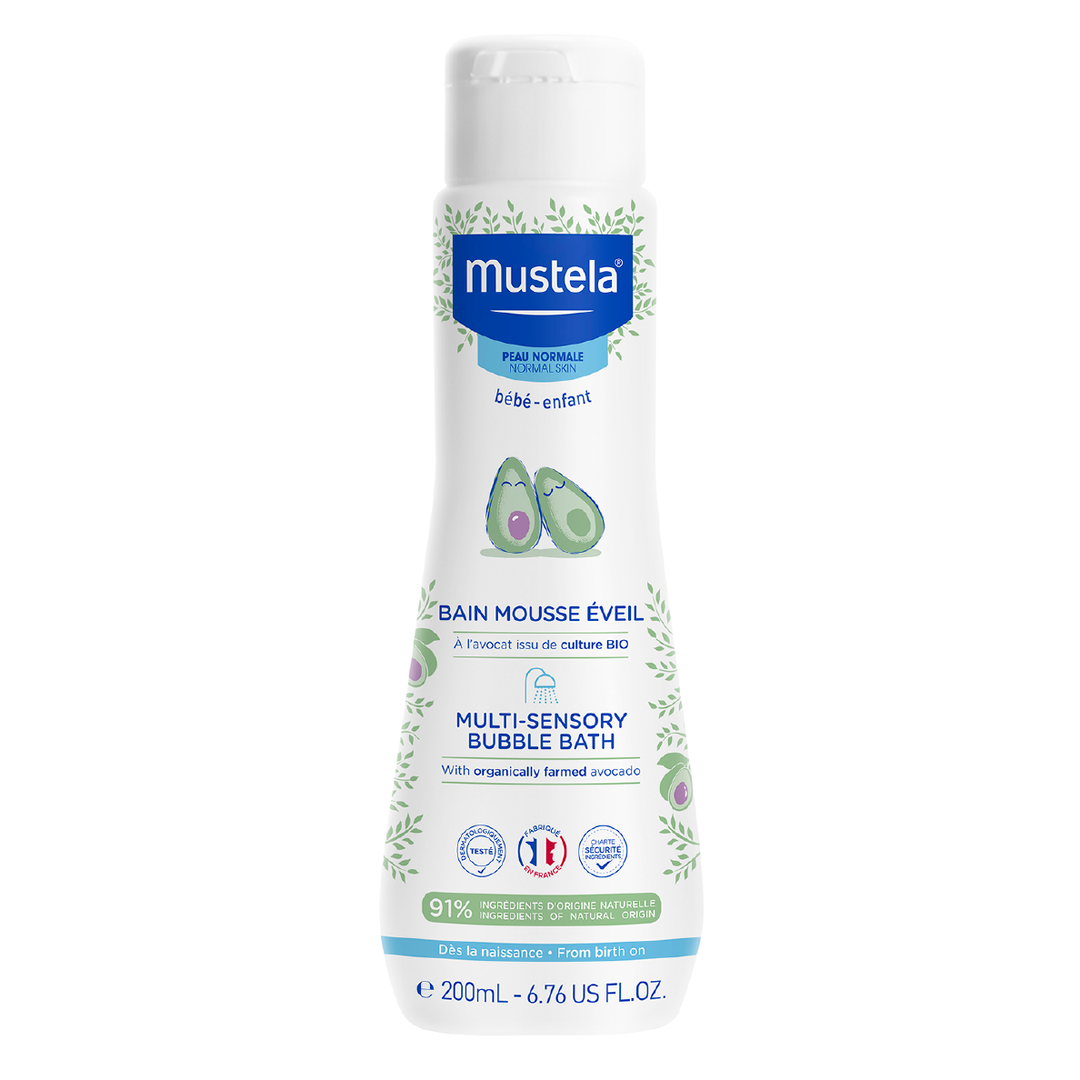 Mustela Multi-Sensory Bubble Bath with Organic Avocado (200ml)
