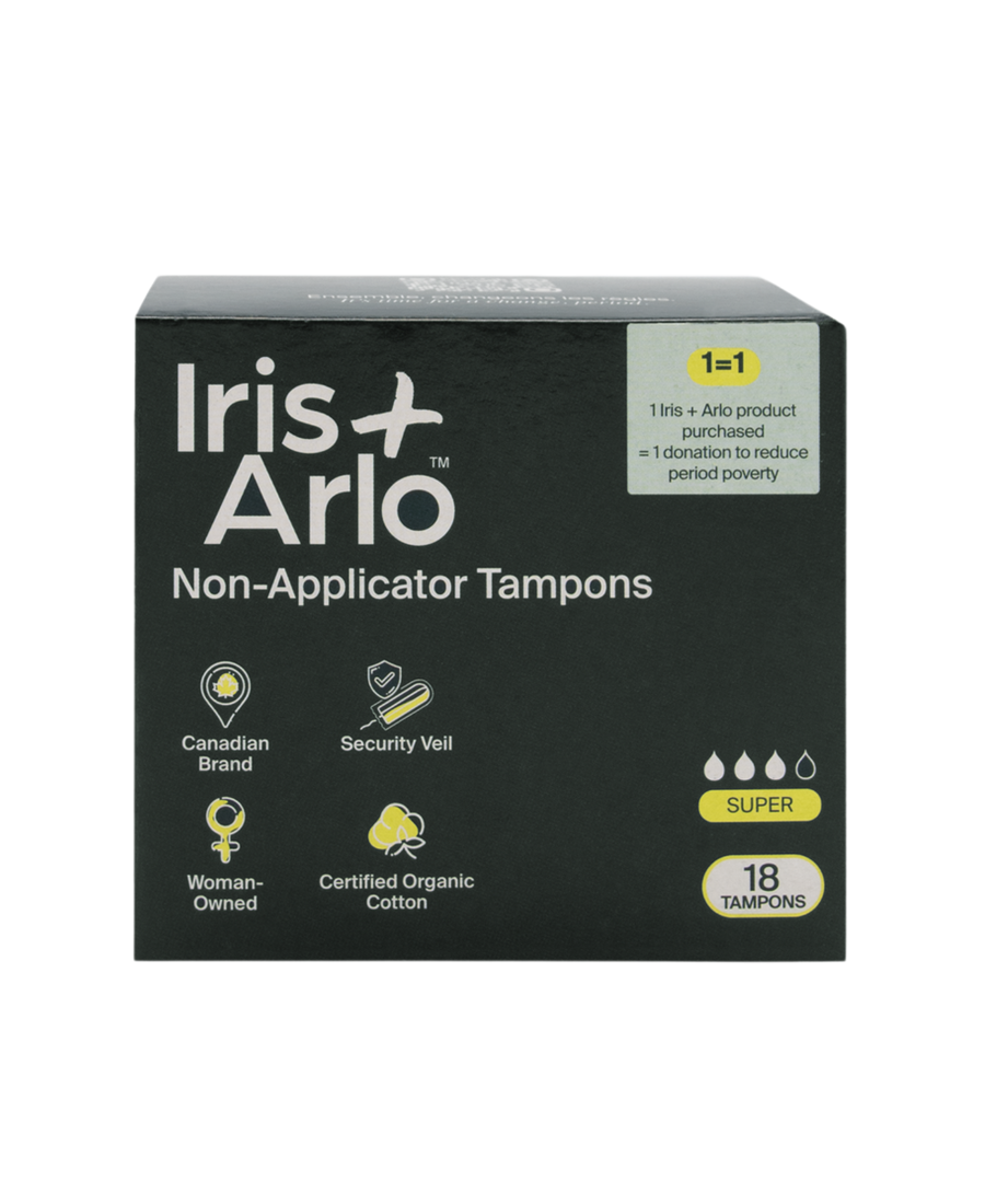 Iris + Arlo Inc. - Non-Applicator Tampons, super - 100% Organic Cotton - Image 1