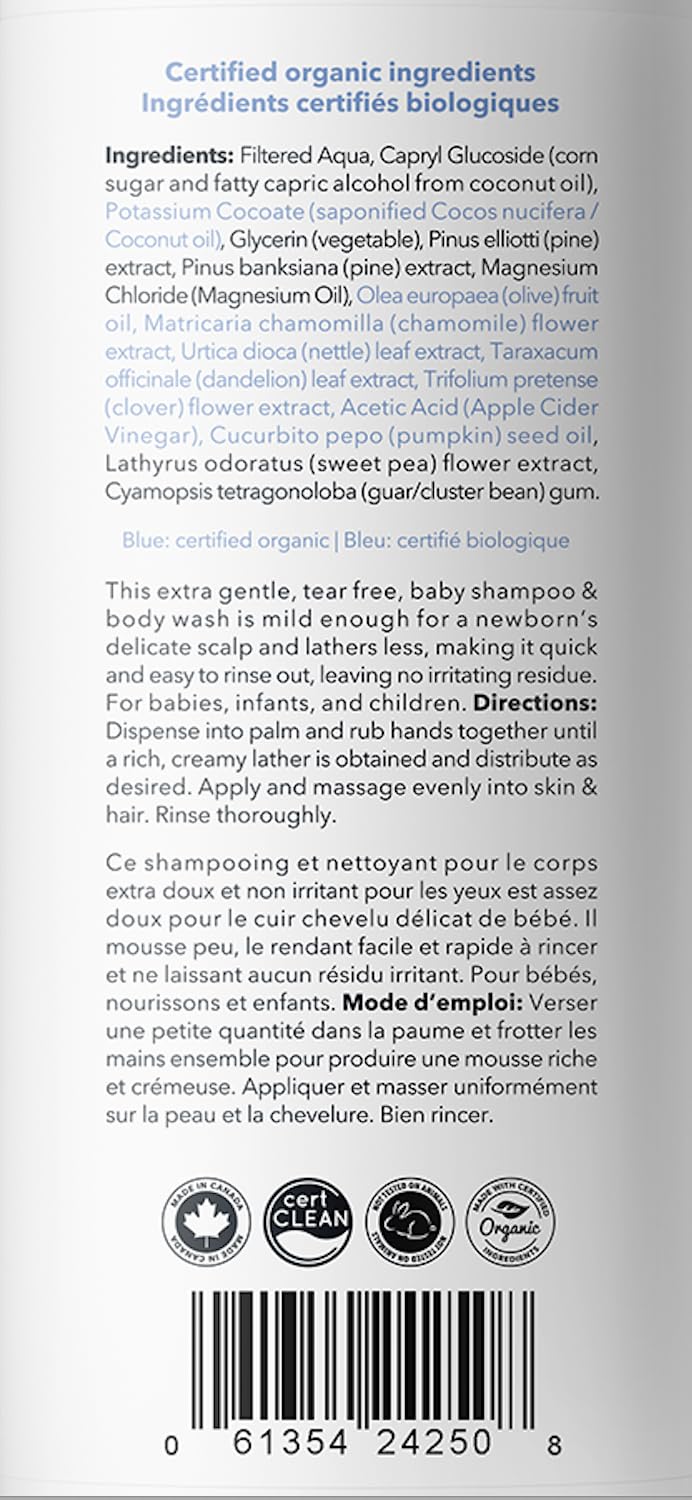 Carina Organics - Baby Shampoo & Body Wash (250ml 12)