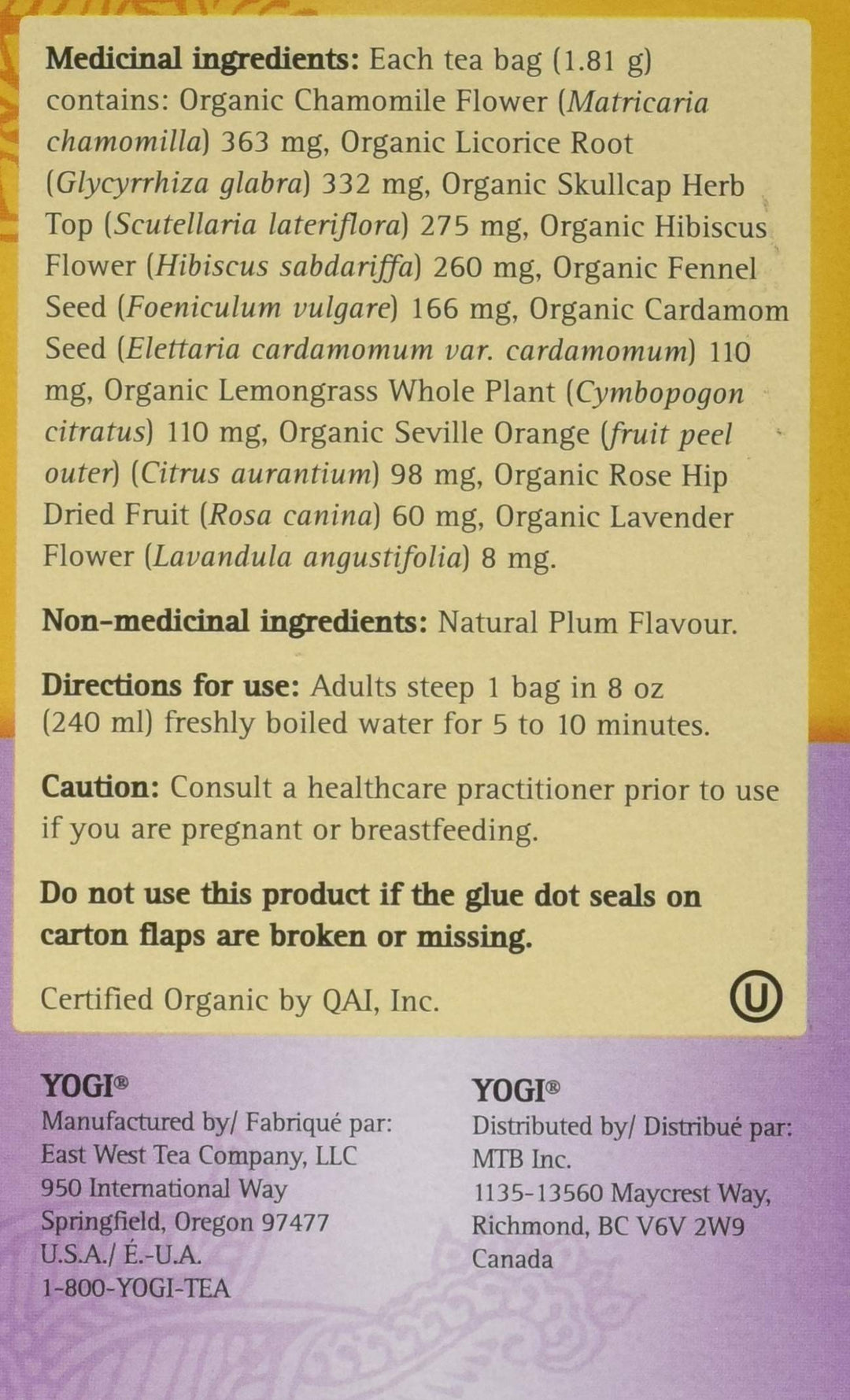 Yogi - Calming Tea (16bg 6)