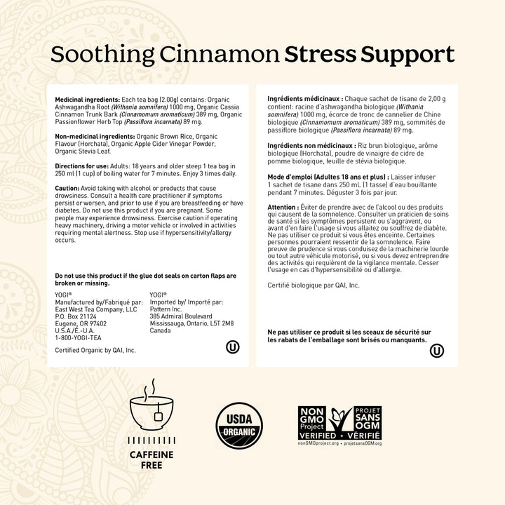 Yogi - Soothing Cinnamon Stress Support (16bg 6)