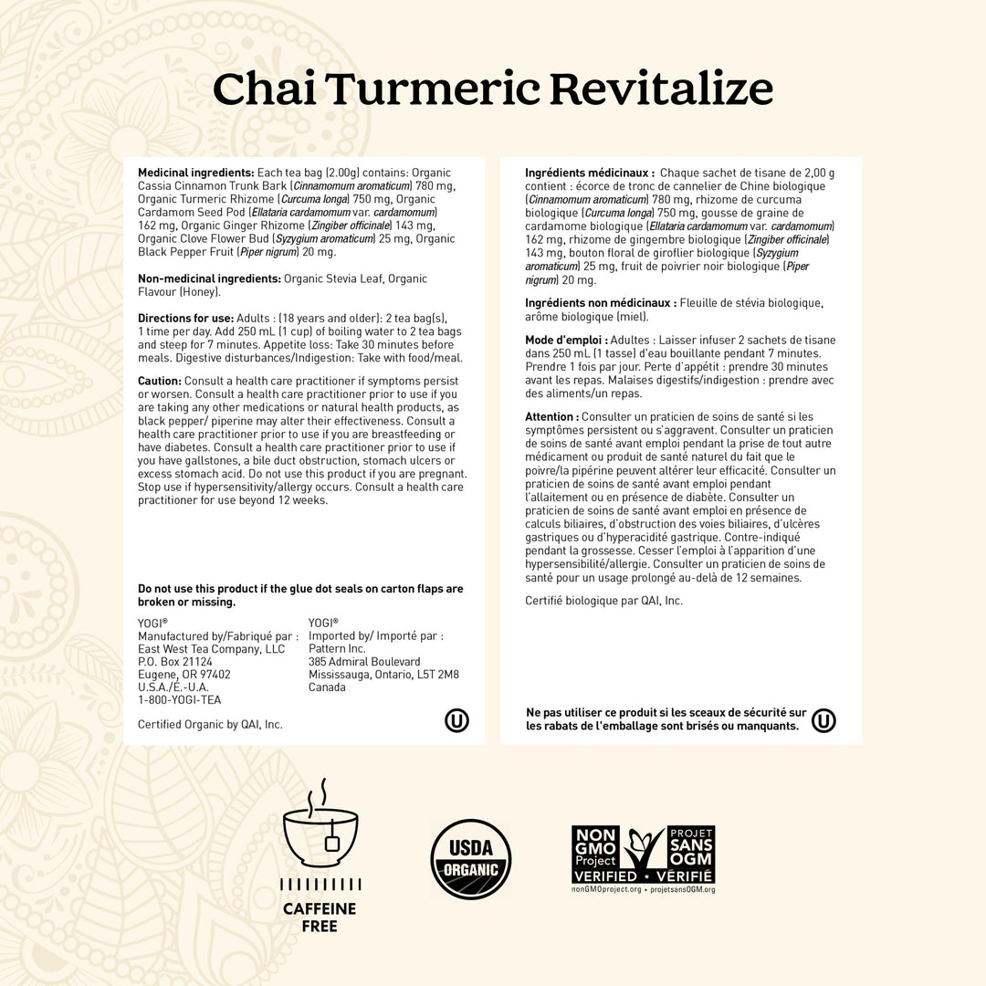 Yogi - Chai Turmeric Revitalize (16bg 6)