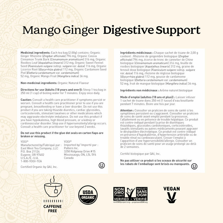 Yogi - Mango Ginger Digestive Support (16ct 6)