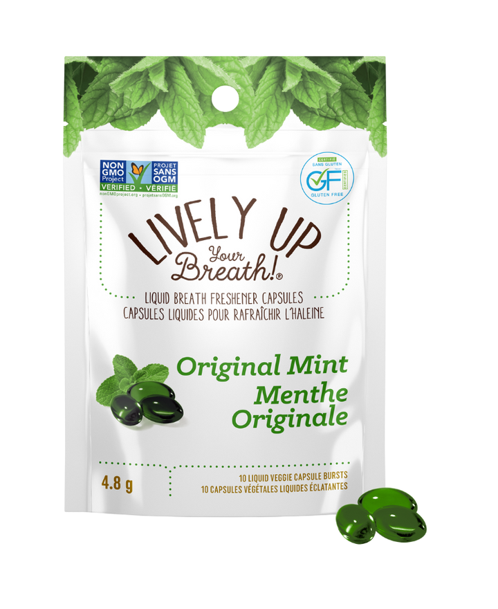 Lively Up Your Breath Original Mint Chew, 12/display - Lively Up Your Breath