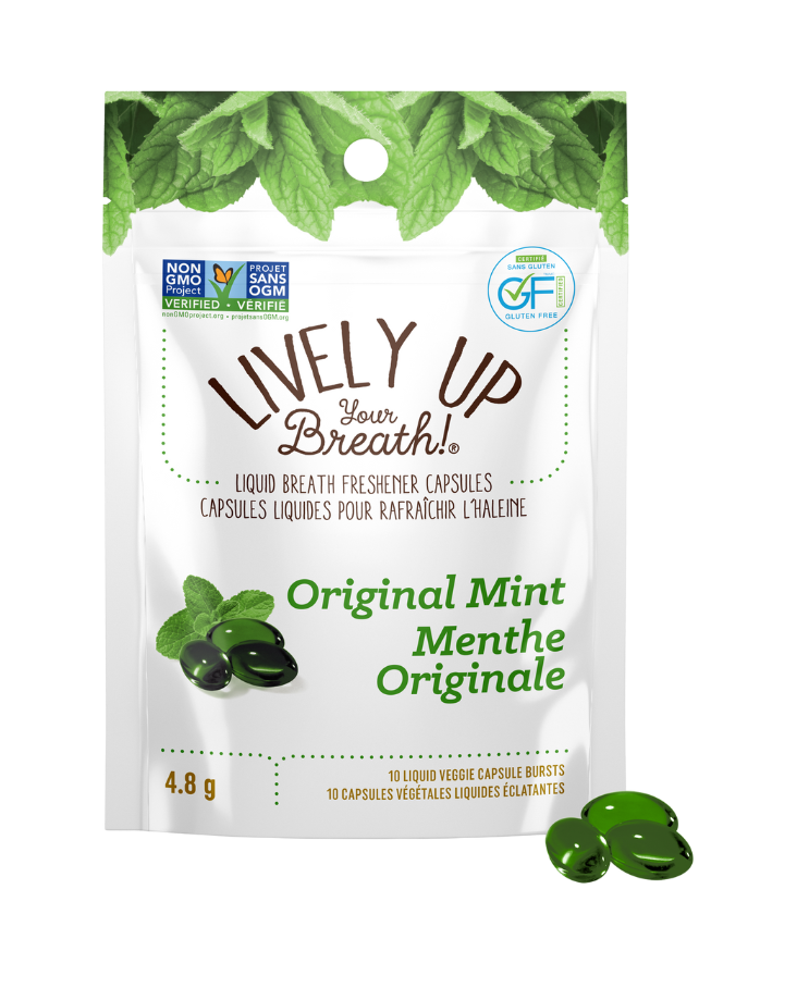 Lively Up Your Breath Original Mint Chew, 12/display - Lively Up Your Breath